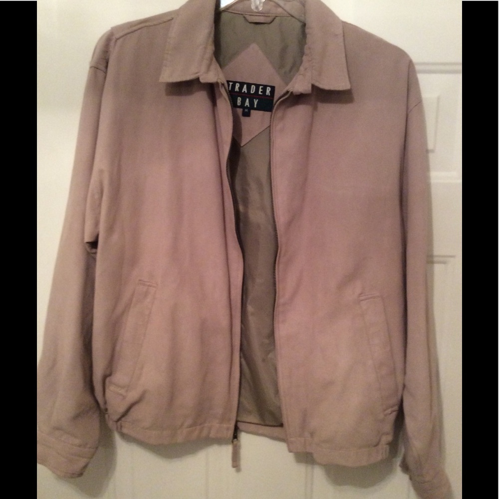 🆕NEW-MEN’S SUEDE LIKE- ZIP UP MEN’S JACKET-NEW - Picture 7 of 8
